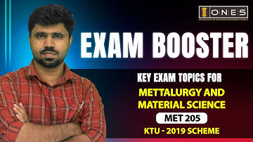 S3 KTU 2019 Scheme QP Solution| METALLURGY AND MATERIAL SCIENCE  | MET 205| IMPORTANT TOPICS | ONES