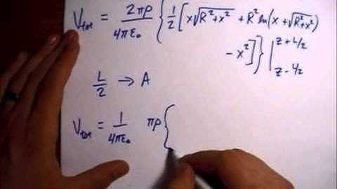 Griffiths Electrodynamics Problem 2.27: Potential and Electric Field Due to Solid Charged Cylinder