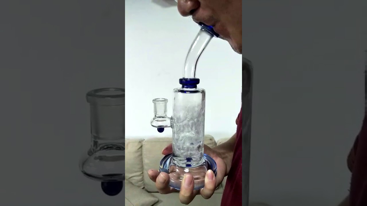 Small beautiful glass bong water pipe