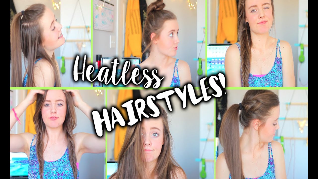 Easy + No Heat Hairstyles! | Breezylynn08