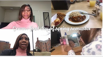 Grwm: First day of spring semester!