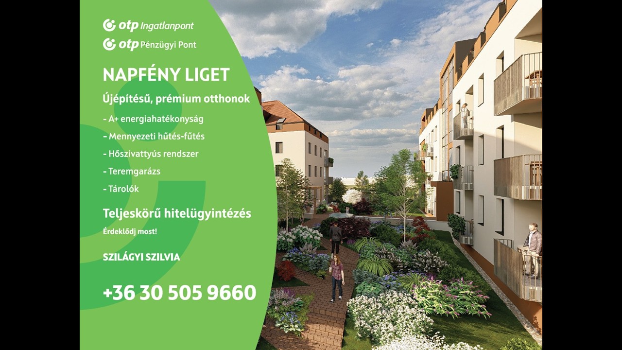 NAPFÉNY LIGET - Újépítésű, prémium lakások