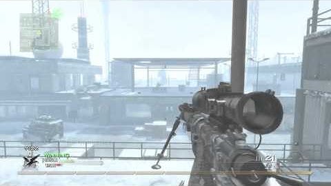 MW2 FFA QuickScoping Gameplay on Sub Base
