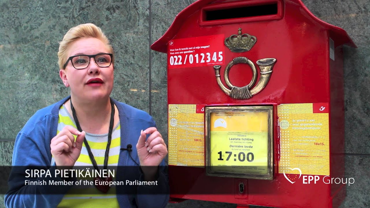 Sirpa's first job was as a mail delivery service officer.