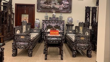 Trường kỷ tam sơn huế khảm ốc đẹp Nhất Việt Nam