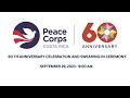 Peace corps 60 th anniversary celebration and swearingin ceremony