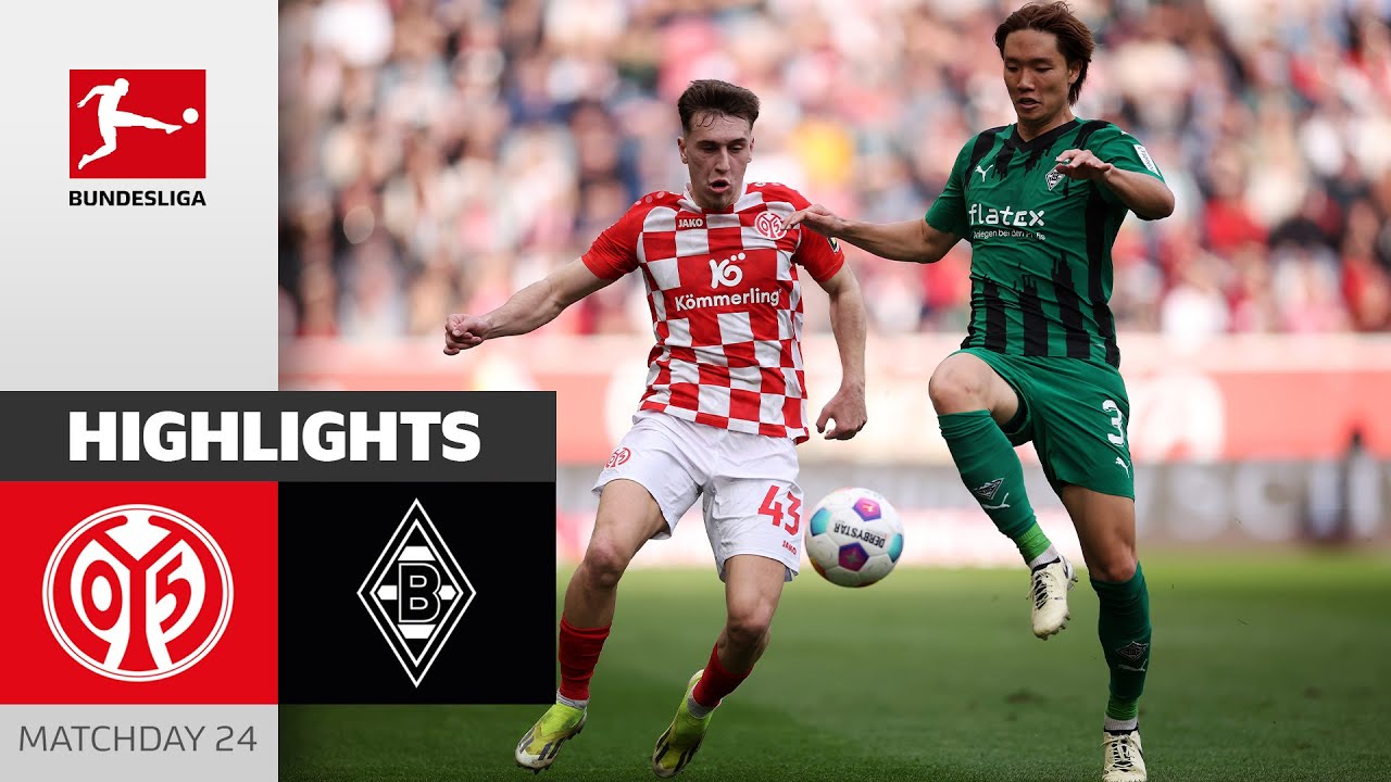 Mainz Earn Valuable Point | 1. FSV Mainz 05 - Borussia M’gladbach | Highlights | MD 24 – Buli 23/24