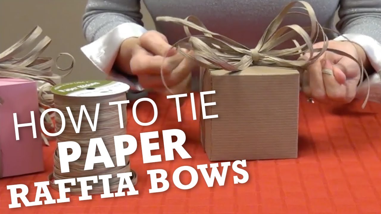 HOW TO WRAP - A RAFFIA BOW 