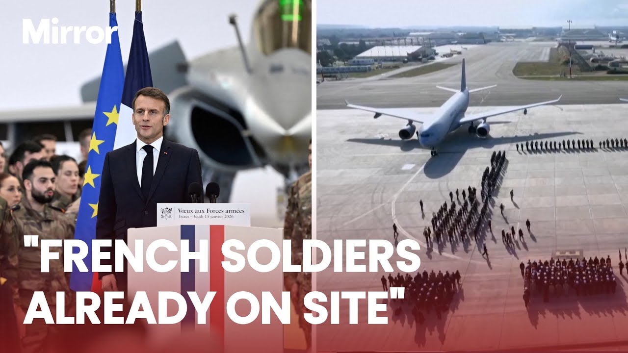 Macron sends French troops to Greenland to "reinforce' Danish territory and Nato alliance