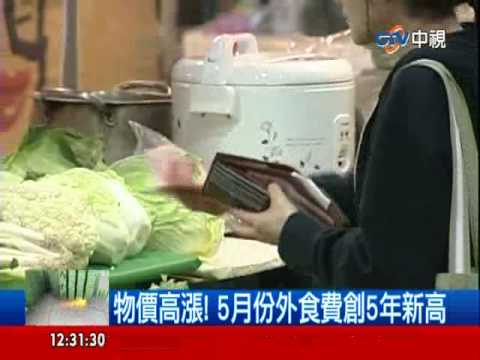 【中視新聞】物價高漲! 5月份外食費創5年新高 20140605