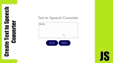 Create Text to Speech Converter Using JavaScript @BK Tutorial