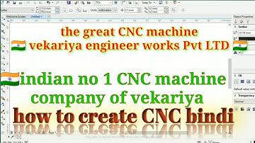 How to create bindi for coreldraw x7 | bindi kaise banata hain coreldraw pe | bindi cnc Bangale