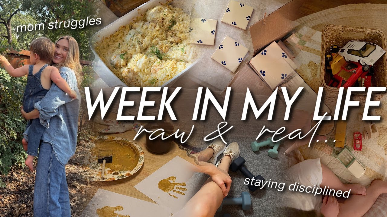 WEEK IN MY LIFE | mom struggles, cozy rainy day, new recipes, & staying disciplined *when it’s hard*