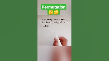 Permutations 🤔🤔 #shorts #youtubeshorts