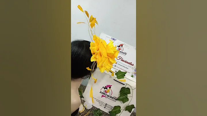 Latest and Trending Yellow Bridal/Wedding Fascinator in Lagos Nigeria #bridesmaid#weddingfascinator