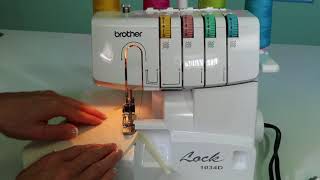 Brother 1034D Serger 23 Serging Curves