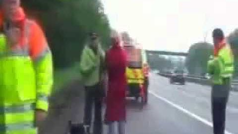 crazy swedish twins on motorway.