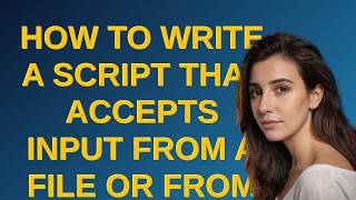 How to write a script that accepts input from a file or from stdin?