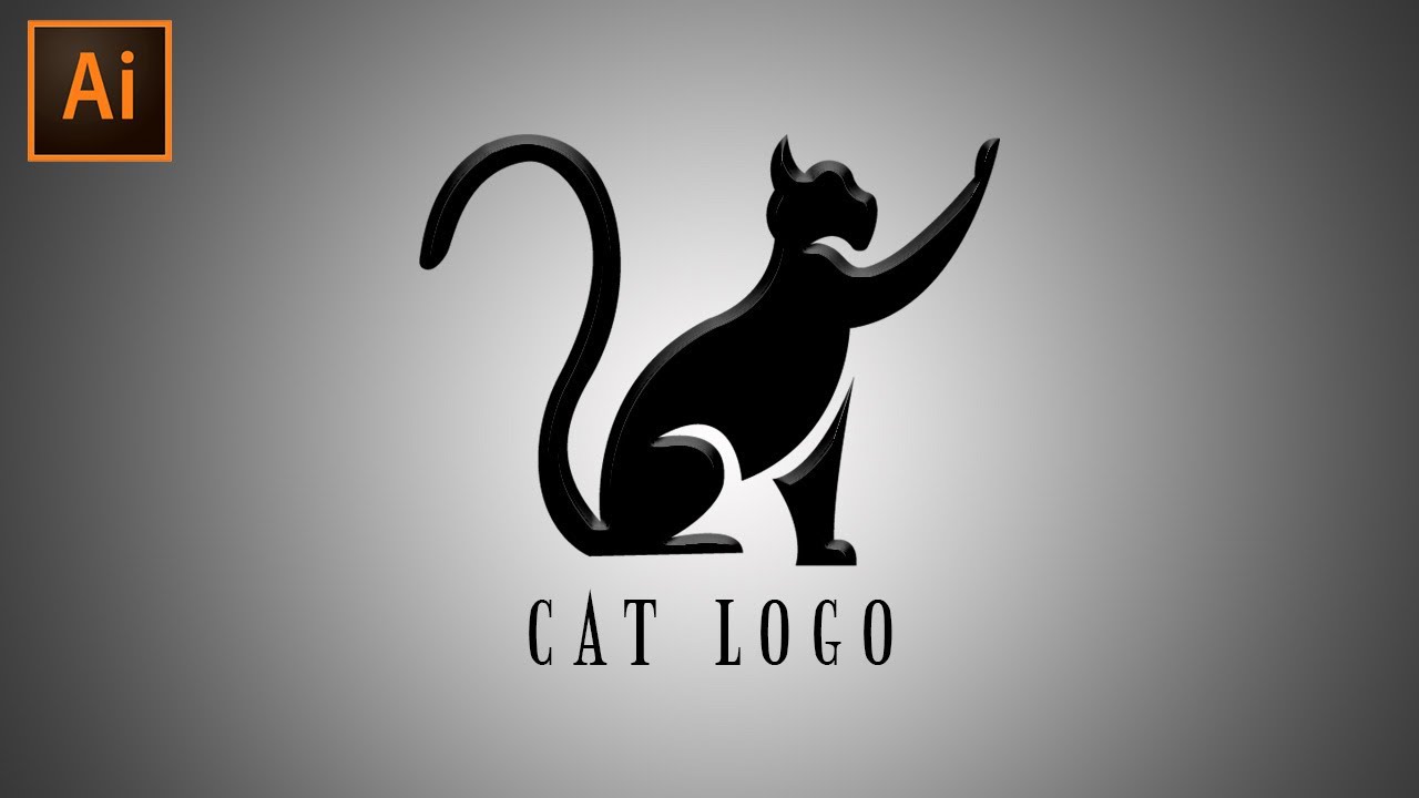 Cat logo design | Professional logo design | illustrator tutorial 2021