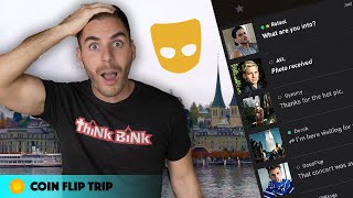 Using Grindr to find FREE ACCOMMODATION (Straight) - Coin Flip Trip