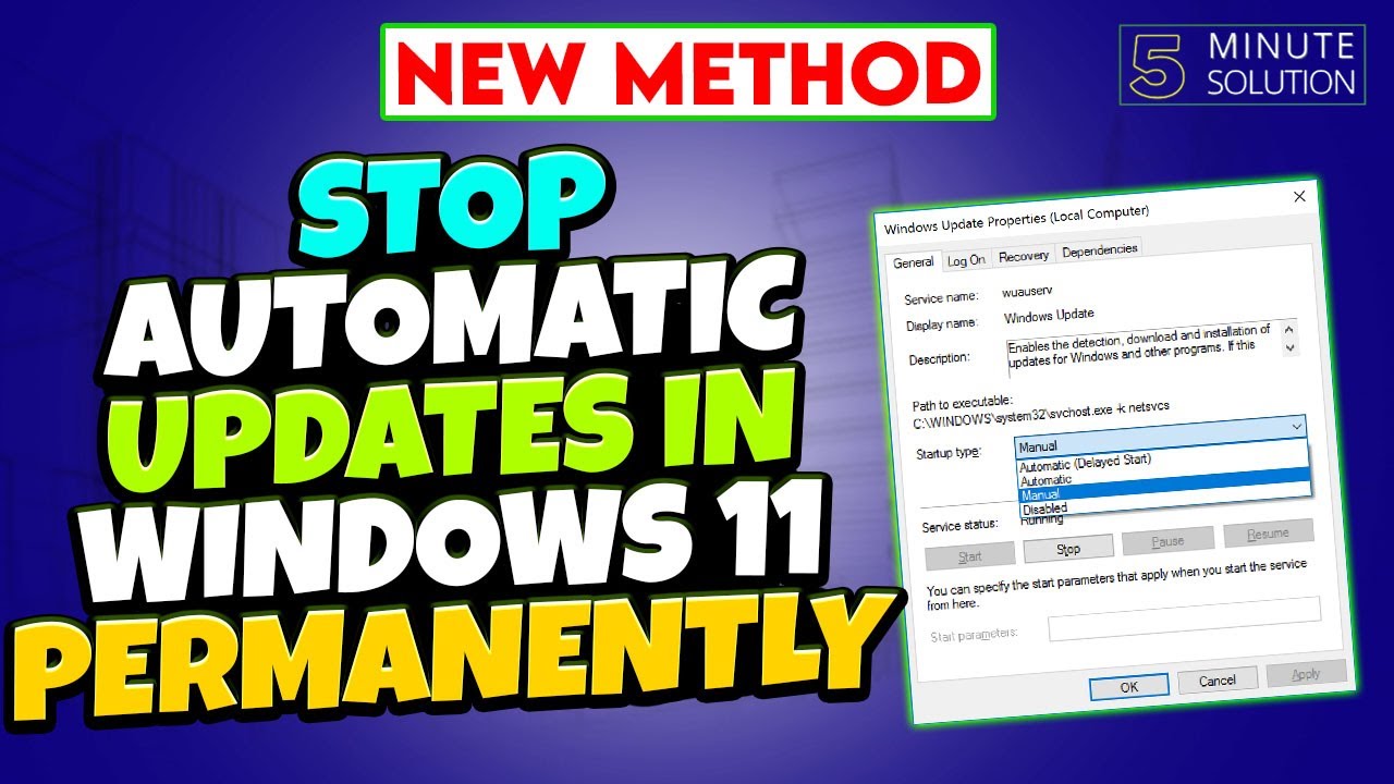 How to Stop Automatic Updates in Windows 11 Permanently 2024 - YouTube