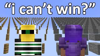 Thumbnail for Minecraft but I BATTLE a PARKOUR MASTER