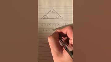 Finding the missing angle in a triangle