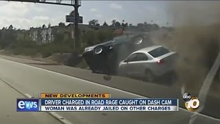 Driver charged in suspected road rage crash