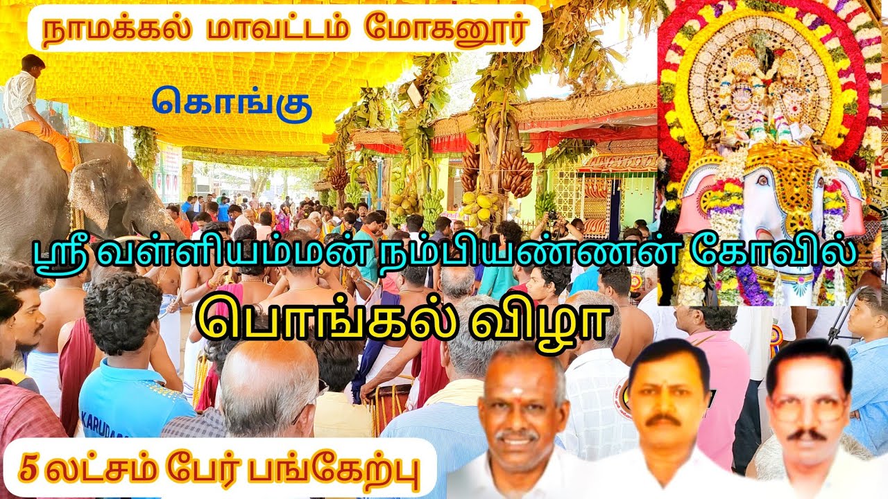#நாமக்கல் #மோகனூர் ஸ்ரீ வள்ளியம்மன் கோவில் பிரம்மாண்ட #பொங்கல் #விழா. #namakkal #mohanur #kongu
