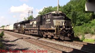 Bedford, OH Short Railfanning Compilation: NS 8-16-20