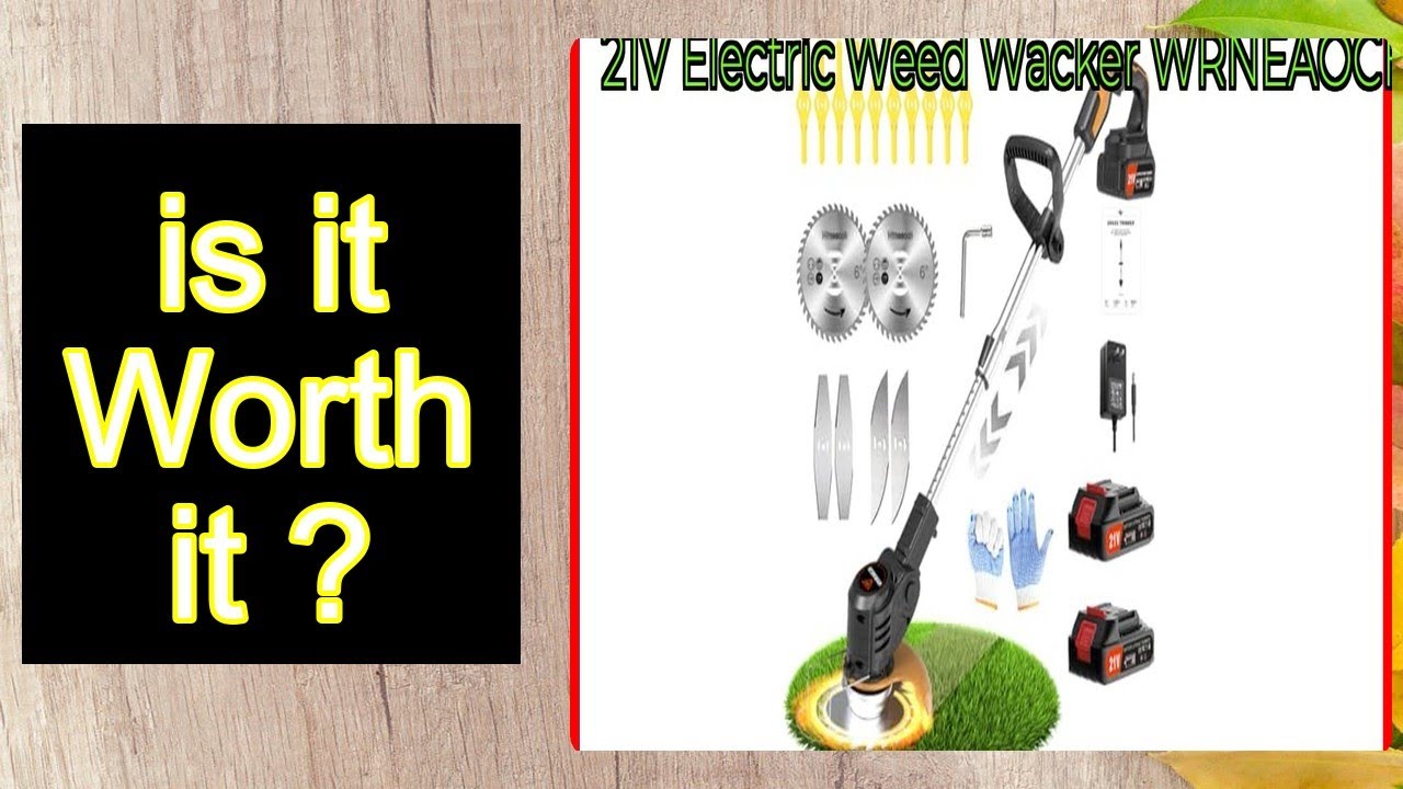 21V Electric Weed Wacker WRNEAOCH Features - Important Information