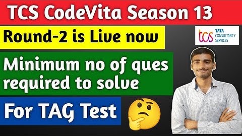 Codevita Round -2 | Minimum no of question 🤔 direct disqualification #tcs #tcscodevita