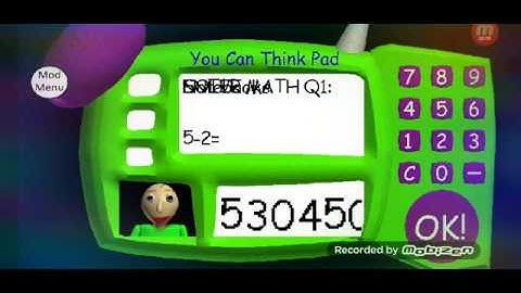 Baldi basics birthday bash mod menu codes secret