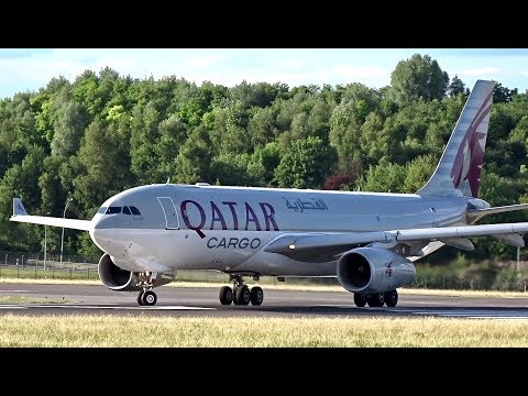 Qatar Airways Cargo - Airbus A330-200F | Landing and Departure at Luxembourg