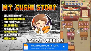 NEW UPDATE‼️ My Sushi Story Mod Apk V4.13.1 UNLIMITED MONEY TERBARU screenshot 1