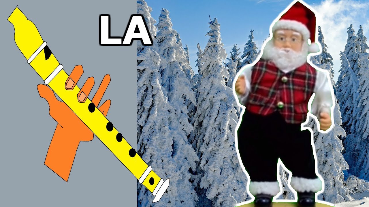 Jingle bells rock, flauta dulce fácil, como tocar la flauta, easy flute recorder