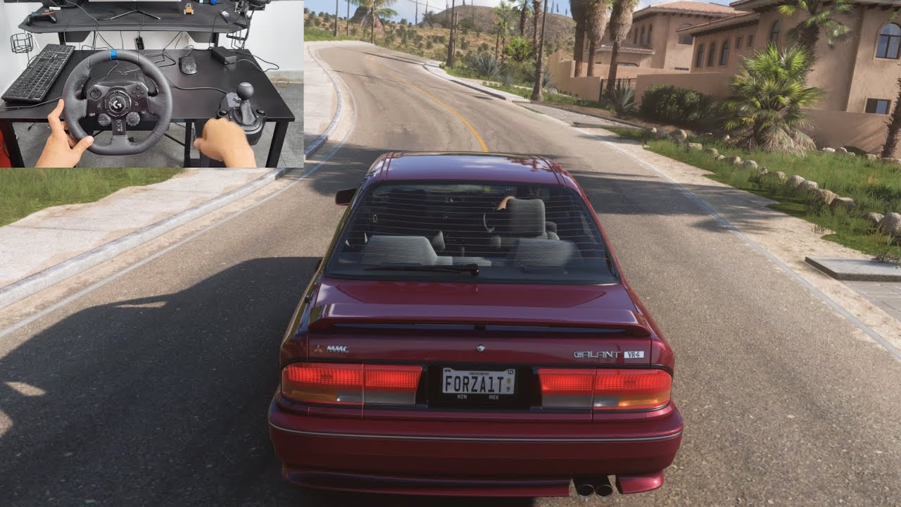 Mitsubishi Galant VR-4 1992 POV w/ Logitech G923 | Realistic Wheelcam Street Drive Forza Horizon 5