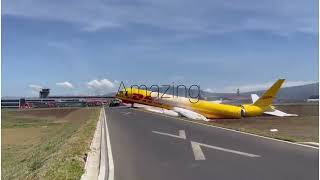 Un boeing 757-200 DHL crashes