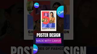 Fashion Poster Design in #canva - #shorts #canvadesign #posterdesign