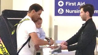 Rafael Nadal's Heartwarming Father-Son Moment Amidst Fan Encounter