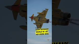 Team Germany Eurofighter at World RC Jet Air Show 2026. #rcjet #eurofighter #teamgermany