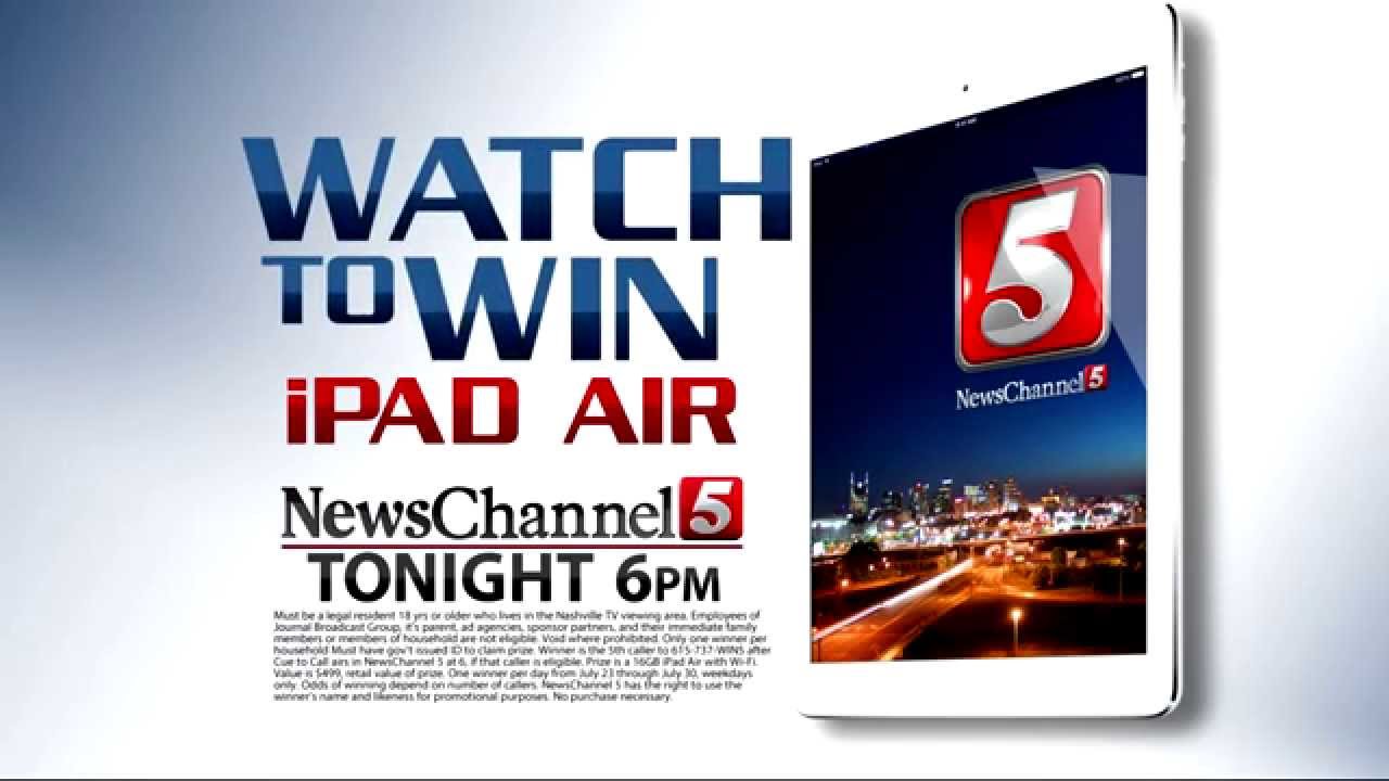 iPAD Giveaway on NewsChannel 5 @ SIX