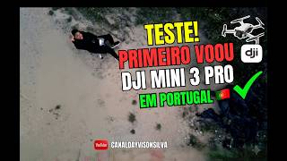 Testando Drone Dji Mini 3 Pro em por do sol em Portugal