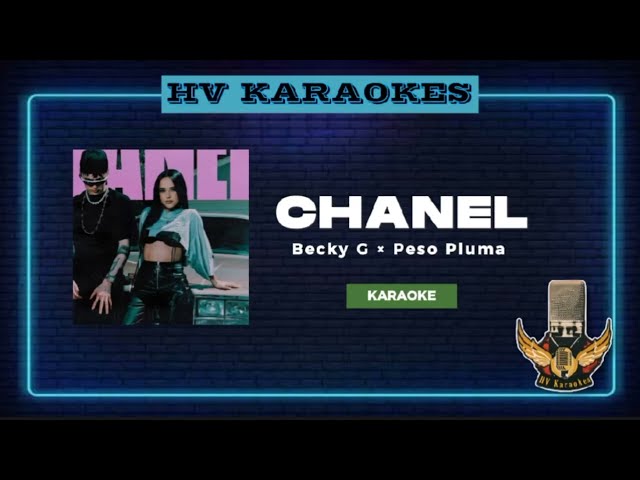 Chanel | Karaoke/Instrumental | • Becky G × Peso Pluma class=