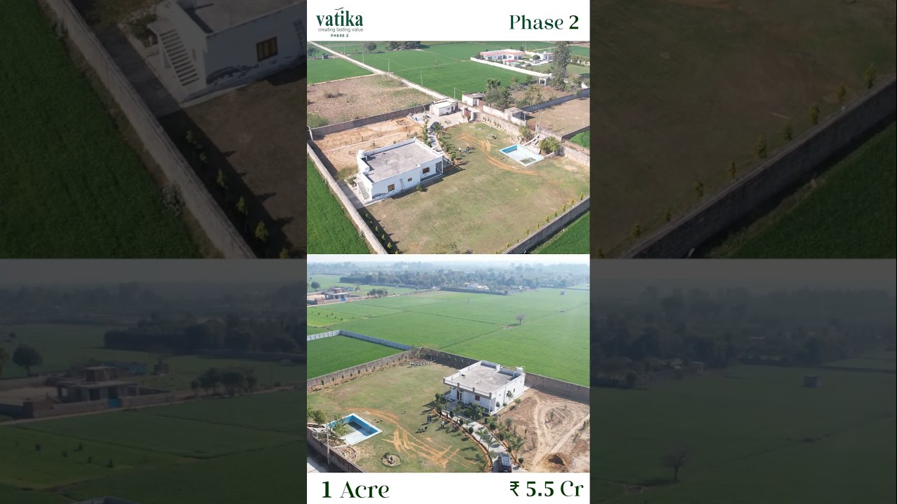 Farmhouse for sale: Best Investment Opportunity in Vatika Phase 2 Sohna Gurgaon!