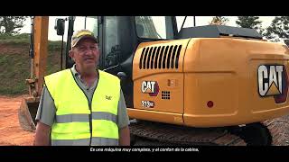 Excavadoras pequeñas Caterpillar  313 GC  Testimonio del operador Jairo Specht 1080p