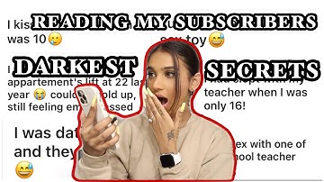 Reacting To My Subscribers DEEPEST DARKEST Secrets!!