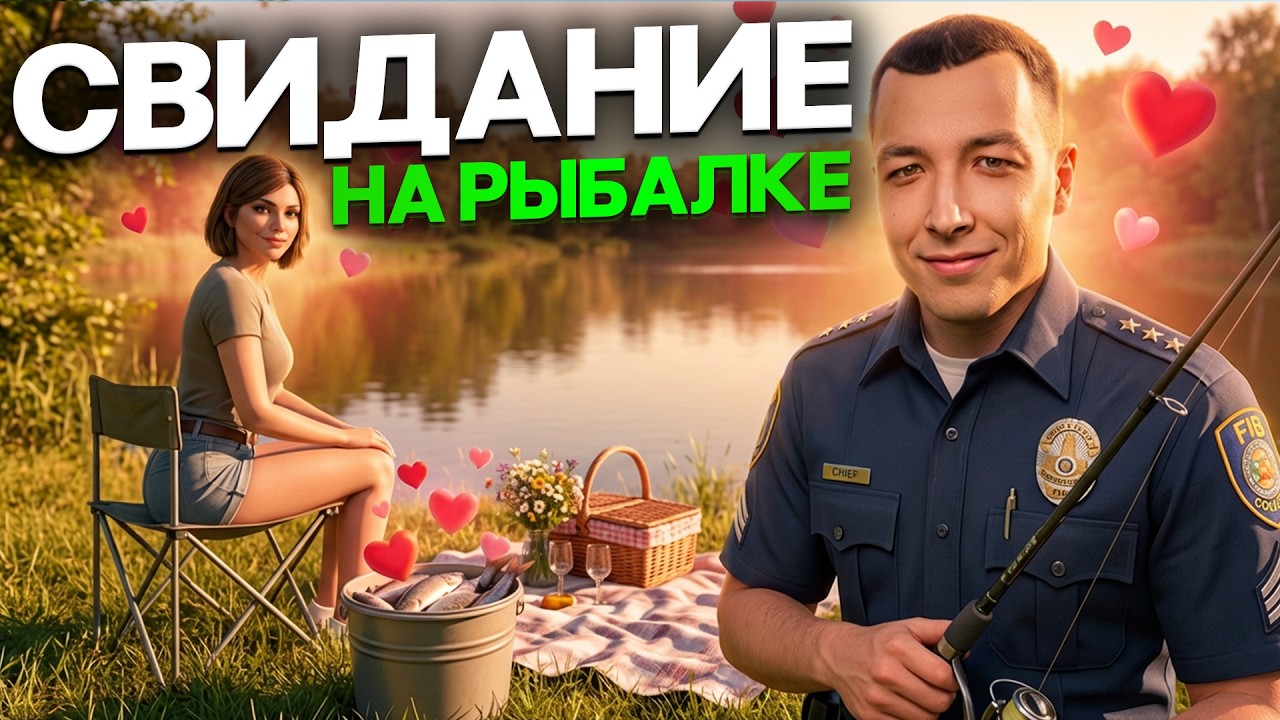 УСТРОИЛ ЛЮБОВНОЕ СВИДАНИЕ на РЫБАЛКЕ в ГТА5 РП!