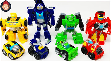 Transformers Toys Rescue Bots Academy Bumblebee Hot Shot Boulder Whirl Flip Racers BIG & Small