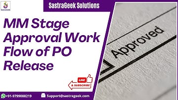 MM Stage Approval Work Flow of PO Release
